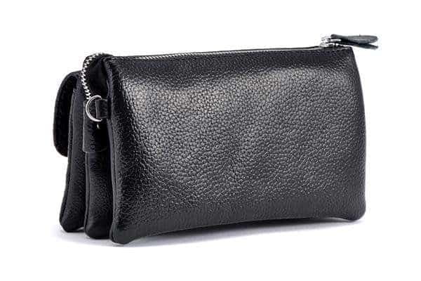 Clutch/väska med axel- och handtag