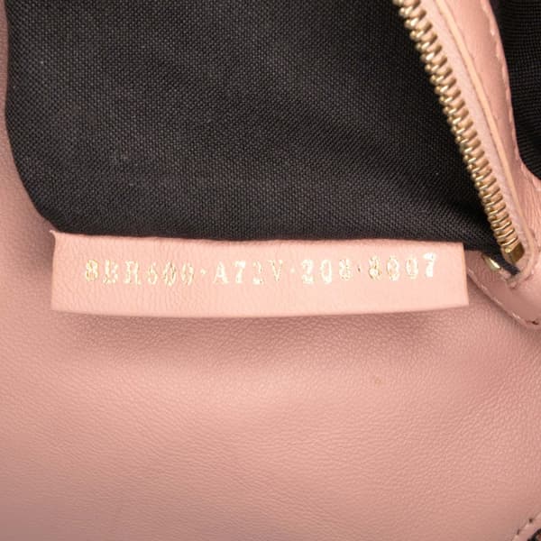 Pre-owned Fendi Zucca Embossed Leather Baguette Satchel Pink