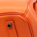 Miniatyrbild 7 av 10: Pre-owned Hermès Togo Birkin Retourne 35 Orange