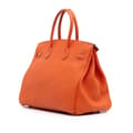 Miniatyrbild 2 av 10: Pre-owned Hermès Togo Birkin Retourne 35 Orange