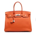 Miniatyrbild 1 av 10: Pre-owned Hermès Togo Birkin Retourne 35 Orange