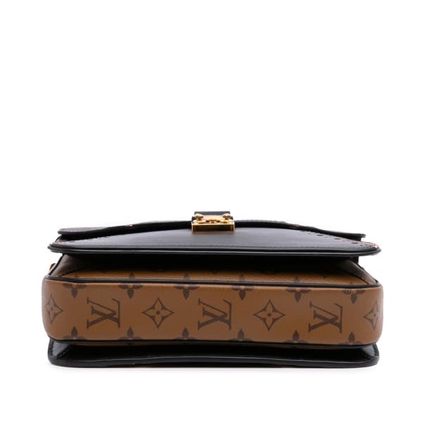 Pre-owned Louis Vuitton Monogram Brogue Pochette Metis Brown