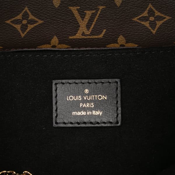 Pre-owned Louis Vuitton Monogram Brogue Pochette Metis Brown