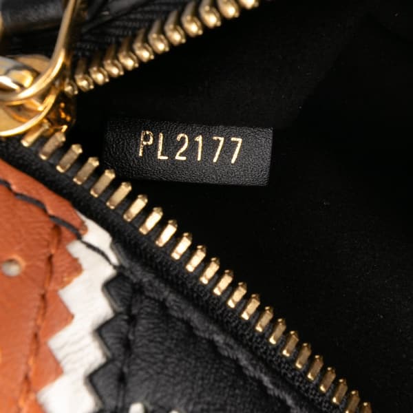 Pre-owned Louis Vuitton Monogram Brogue Pochette Metis Brown