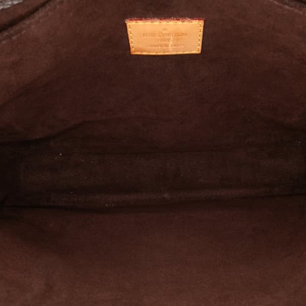 Pre-owned Louis Vuitton Monogram Pochette Metis Brown