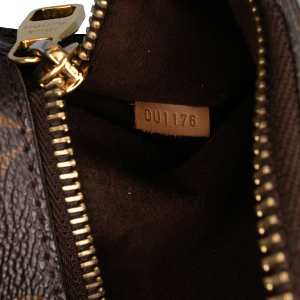Pre-owned Louis Vuitton Monogram Pochette Metis Brown