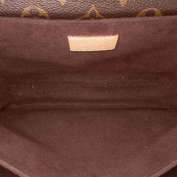 Pre-owned Louis Vuitton Monogram Pochette Metis Brown