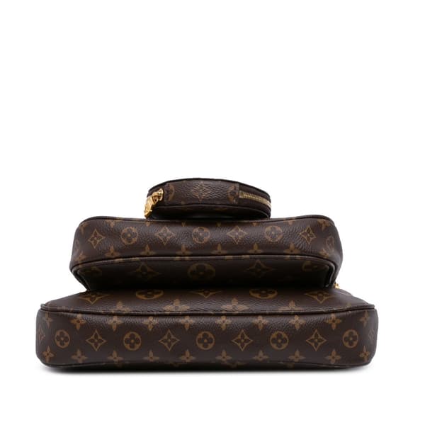 Pre-owned Louis Vuitton Monogram Multi Pochette Accessoires Brown