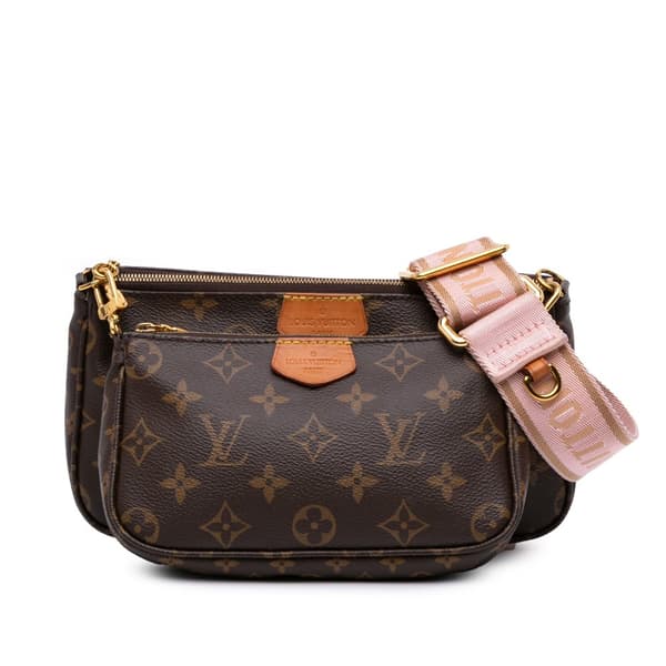 Pre-owned Louis Vuitton Monogram Multi Pochette Accessoires Brown
