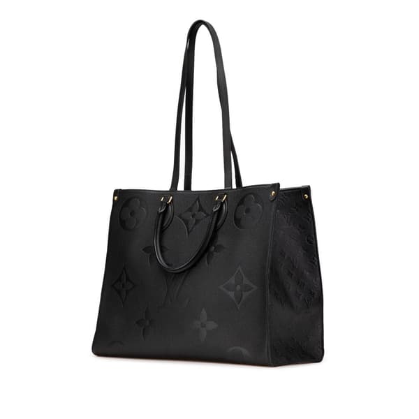 Pre-owned Louis Vuitton Monogram Empreinte Onthego GM Black