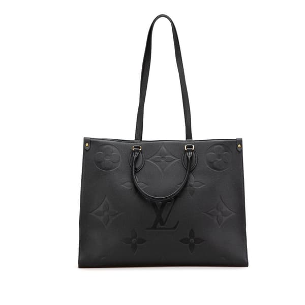Pre-owned Louis Vuitton Monogram Empreinte Onthego GM Black