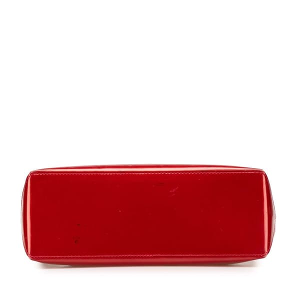 Pre-owned Louis Vuitton Monogram Vernis Wilshire PM Red