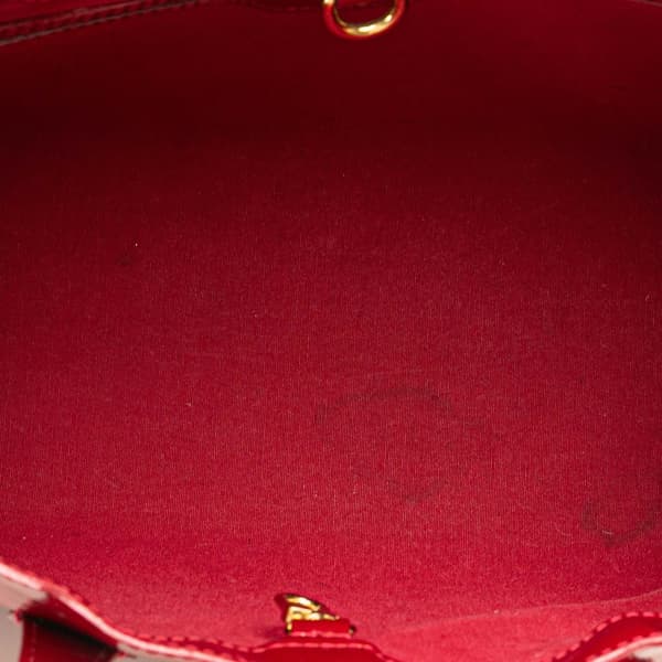 Pre-owned Louis Vuitton Monogram Vernis Wilshire PM Red