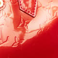 Miniatyrbild 6 av 10: Pre-owned Louis Vuitton Monogram Vernis Wilshire PM Red