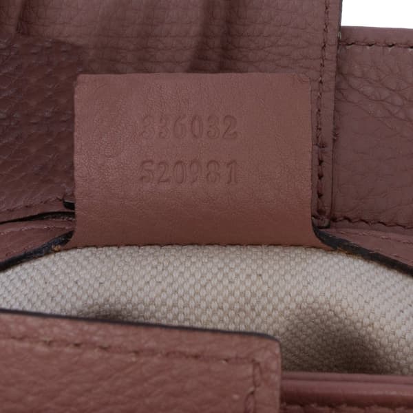 Pre-owned Gucci Small Calfskin Bamboo Shopper Satchel Pink