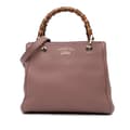 Pikkukuva 1 / 10: Pre-owned Gucci Small Calfskin Bamboo Shopper Satchel Pink