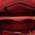 Miniatyrbilde 4 av 10: Pre-owned Prada Medium Saffiano Lux Open Promenade Satchel Pink