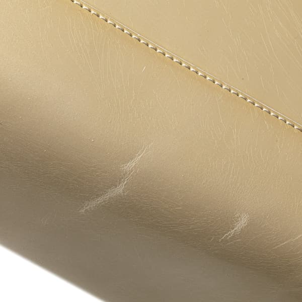 Pre-owned Dior Patent Malice Pearl Satchel Brown