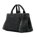 Pikkukuva 2 / 10: Pre-owned Prada Denim Canapa Bijoux Satchel Black