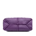 Miniatyrbild 3 av 10: Pre-owned Bottega Veneta Nappa Intrecciato Napoli Satchel Purple