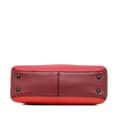 Miniatyrbilde 3 av 10: Pre-owned Bottega Veneta Small Nappa Piazza Satchel Red