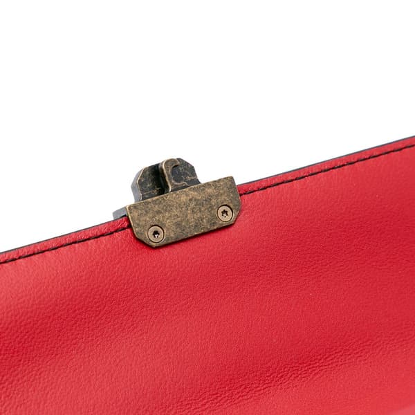 Pre-owned Bottega Veneta Small Nappa Piazza Satchel Red