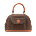 Miniatyrbild 1 av 8: Pre-owned Celine Macadam Coated Canvas Dome Top Handle Bag Brown