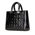 Pikkukuva 2 / 10: Pre-owned Dior Large Patent Cannage Lady Dior Black