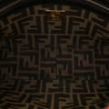 Pikkukuva 4 / 10: Pre-owned Fendi Medium Zucca Canvas Fluo Trim Baguette Satchel Brown