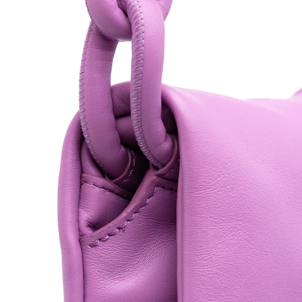 Pre-owned LOEWE Shiny Calfskin Paseo Satchel Purple