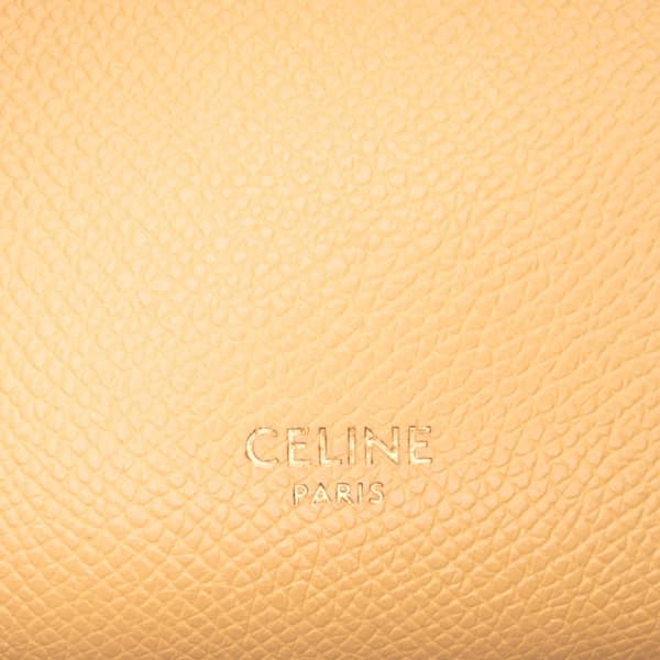 Pre-owned Celine Pico Grained Calfskin Belt Bag Yellow