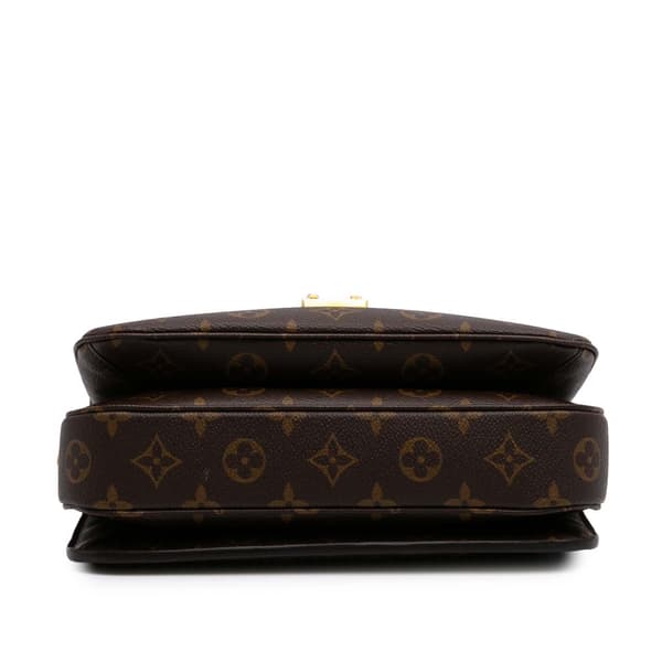 Pre-owned Louis Vuitton Monogram Pochette Metis Brown