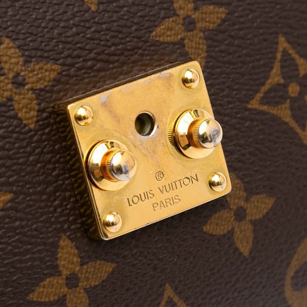 Pre-owned Louis Vuitton Monogram Pochette Metis Brown