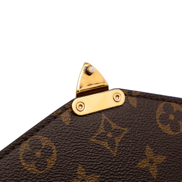 Pre-owned Louis Vuitton Monogram Pochette Metis Brown