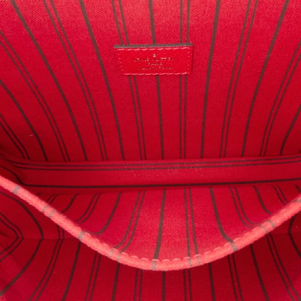 Pre-owned Louis Vuitton Monogram Empreinte Pochette Metis Red