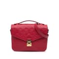 Miniatyrbillede 1 af 9: Pre-owned Louis Vuitton Monogram Empreinte Pochette Metis Red
