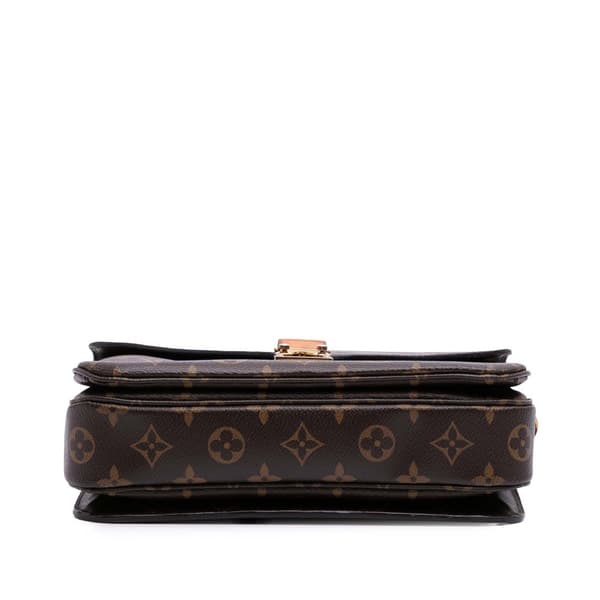 Pre-owned Louis Vuitton Monogram Pochette Metis Brown