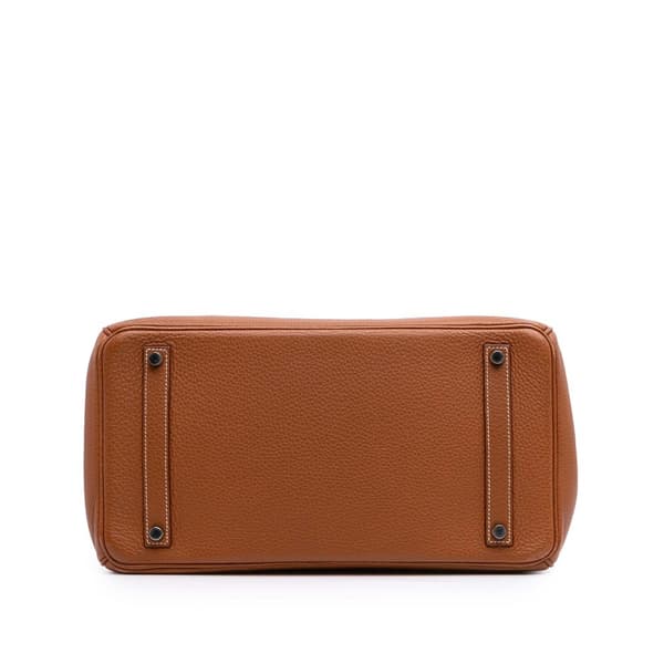 Pre-owned Hermès Togo Birkin Retourne 35 Brown