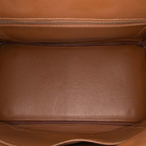 Pre-owned Hermès Togo Birkin Retourne 35 Brown