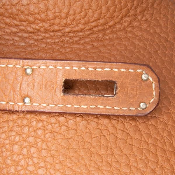 Pre-owned Hermès Togo Birkin Retourne 35 Brown