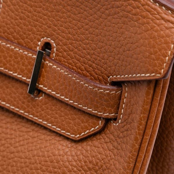 Pre-owned Hermès Togo Birkin Retourne 35 Brown