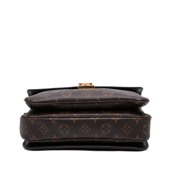Pre-owned Louis Vuitton Monogram Pochette Metis Brown