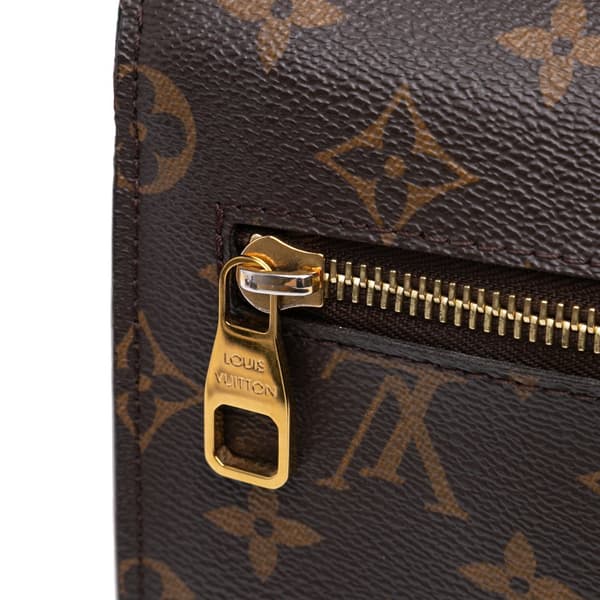 Pre-owned Louis Vuitton Monogram Pochette Metis Brown