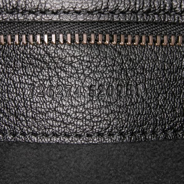 Pre-owned Gucci Medium Leather Aphrodite Satchel Black