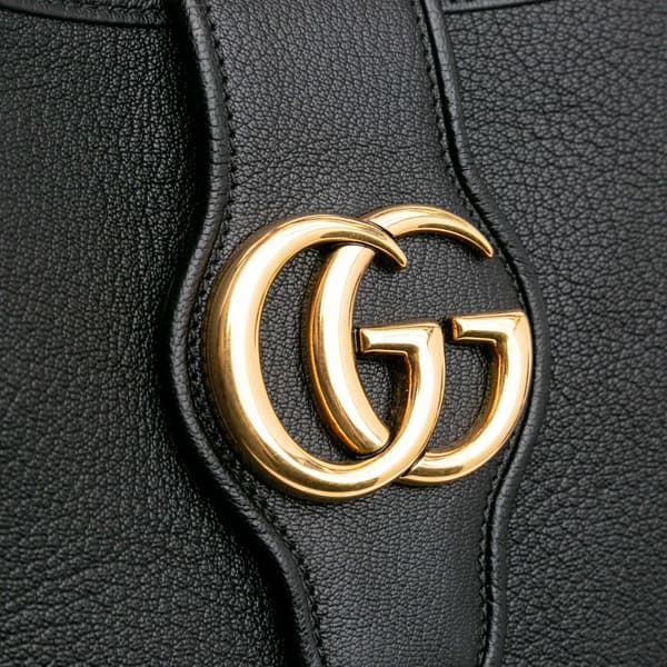 Pre-owned Gucci Medium Leather Aphrodite Satchel Black