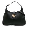 Miniatyrbild 1 av 10: Pre-owned Gucci Medium Leather Aphrodite Satchel Black