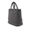 Miniatyrbilde 2 av 9: Pre-owned Dior Large Tweed Cannage Lady Dior Gray