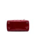 Miniatyrbilde 3 av 10: Pre-owned Dior Medium Patent Cannage Lady Dior Red
