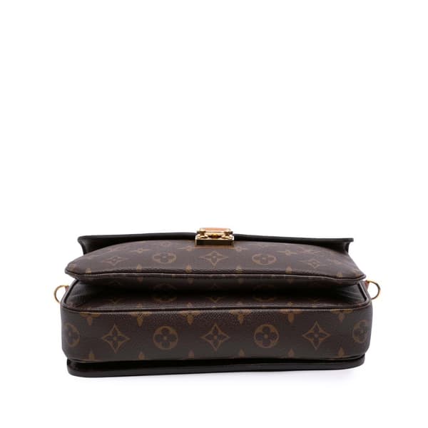 Pre-owned Louis Vuitton Monogram Pochette Metis Brown