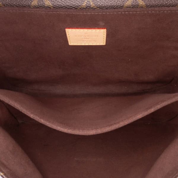 Pre-owned Louis Vuitton Monogram Pochette Metis Brown